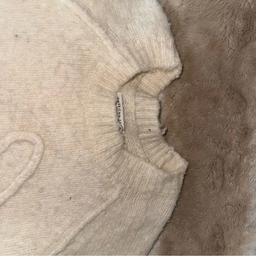 American eagle Cream Sweater with Bow Detail - Picture 7 of 8